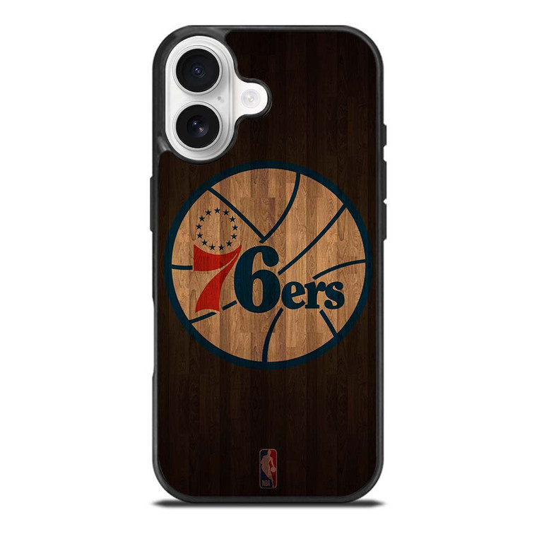 PHILADELPHIA 76ERS BASKETBALL COURT NBA iPhone 17 Case Cover