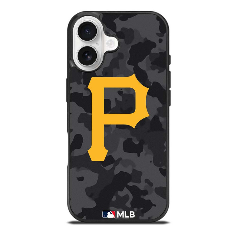 PITTSBURGH PIRATES BASEBALL BLACK CAMO iPhone 17 Case Cover