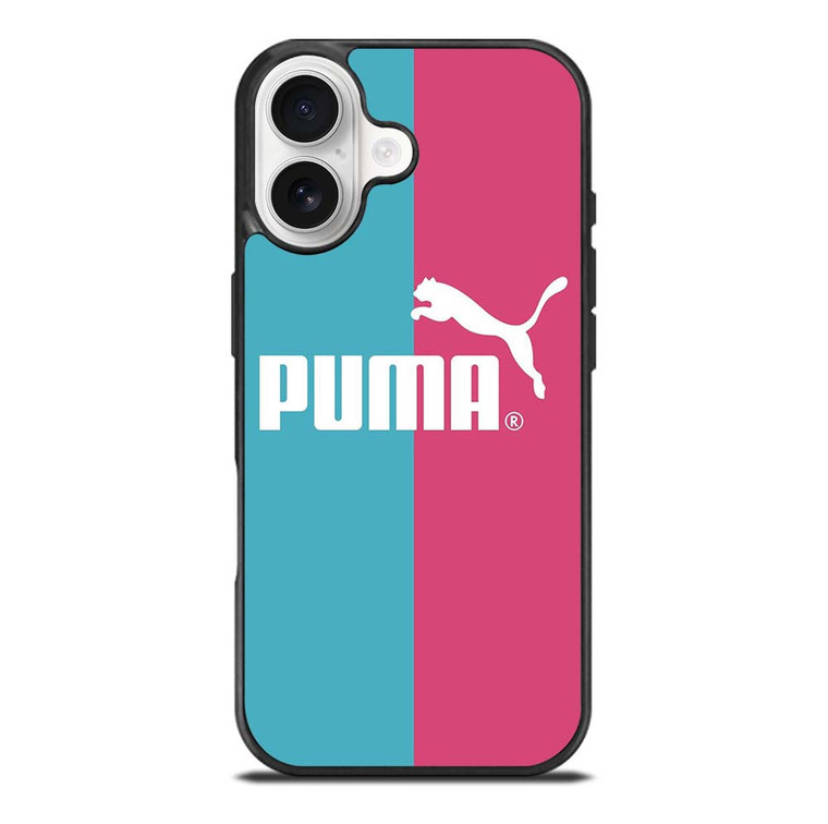 PUMA LOGO BLUE PINK ICON iPhone 17 Case Cover