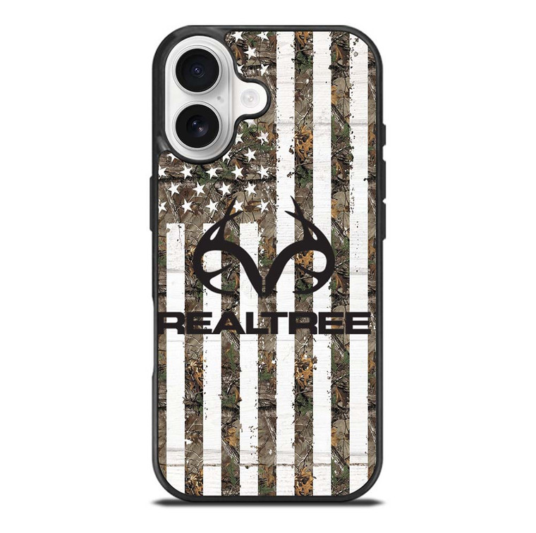 REALTREE AMERICAN FLAG LOGO iPhone 17 Case Cover