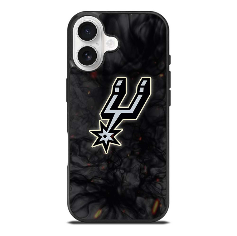 SAN ANTONIO SPURS BASKETBALL NBA FIRE iPhone 17 Case Cover