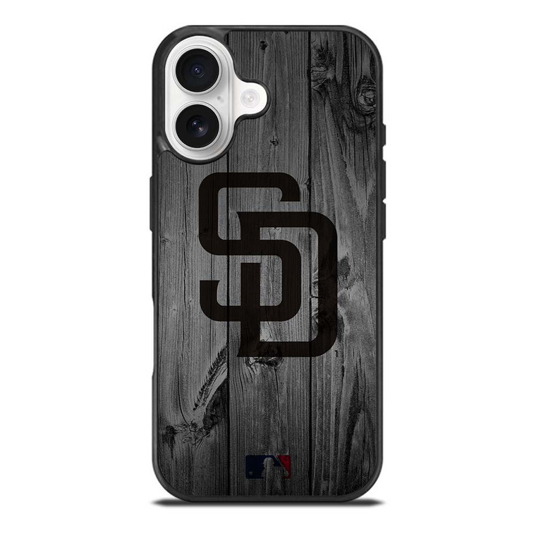 SAN DIEGO PADRES BASEBALL MLB WOOD LOGO iPhone 17 Case Cover