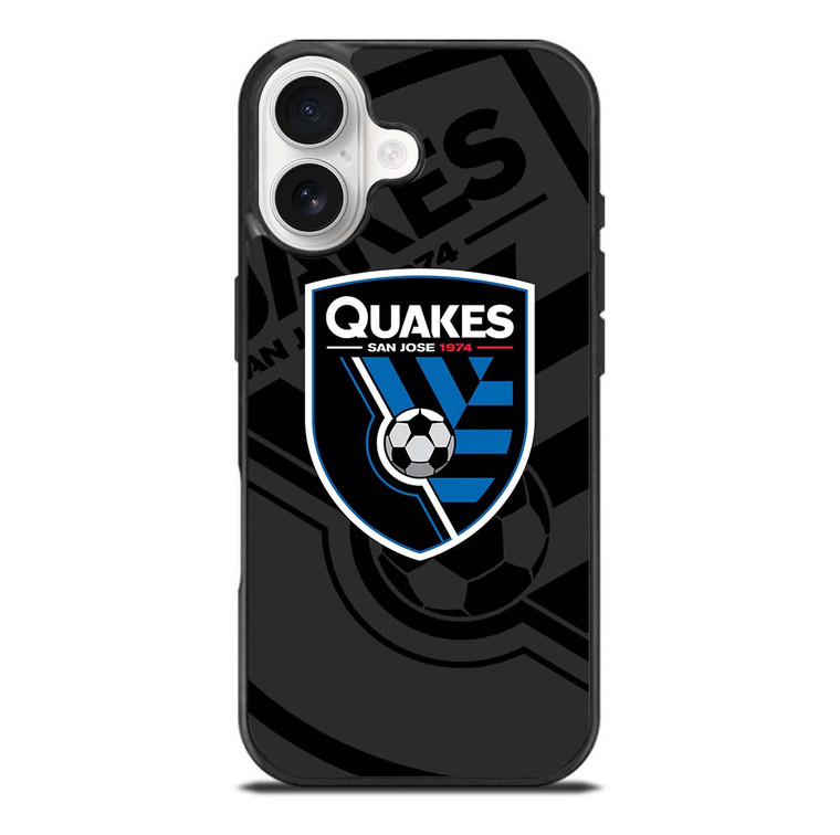 SAN JOSE EARTHQUAKES MLS BLACK iPhone 17 Case Cover
