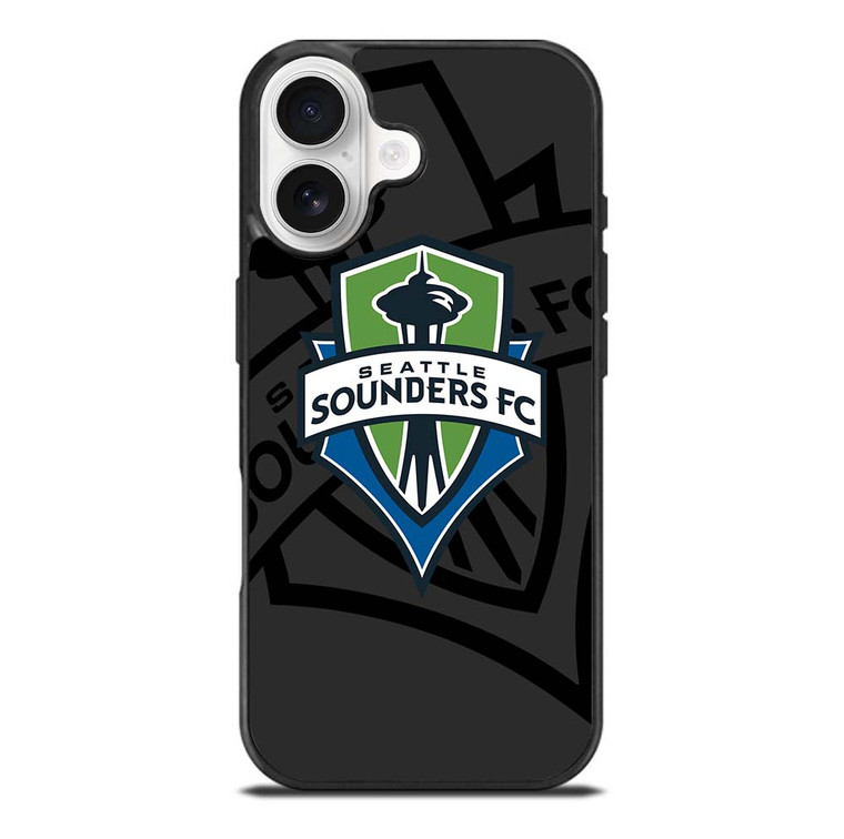 SEATTLE SOUNDERS FC MLS BLACK iPhone 17 Case Cover