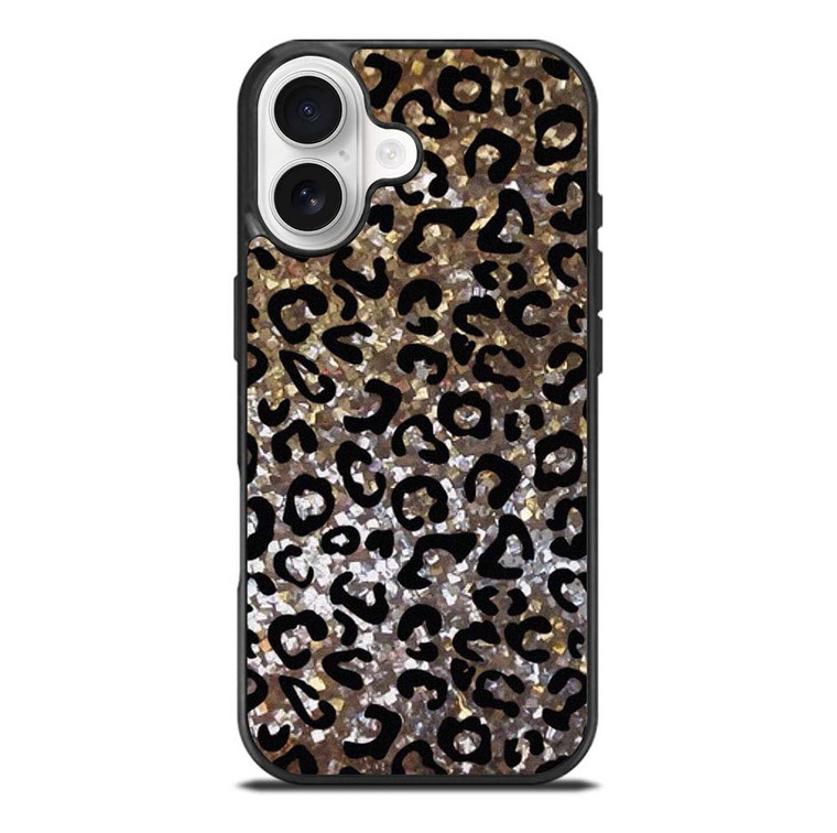 SPARKLY LEOPARD SKIN iPhone 17 Case Cover