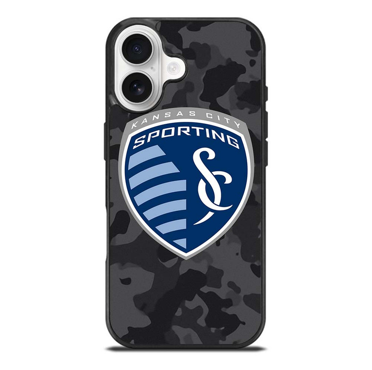SPORTING KANSAS CITY MLS BLACK CAMO iPhone 17 Case Cover
