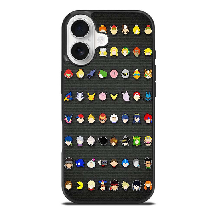 SUPER SMASH BROS ALL ICON iPhone 17 Case Cover