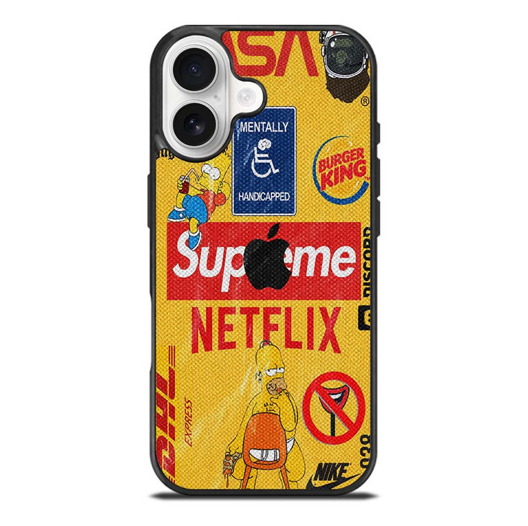 SUPREME NETFLIX COLLAGE iPhone 17 Case Cover