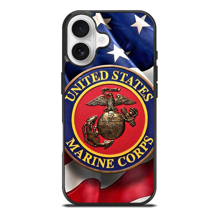 UNITED STATES US MARINE CORPS LOGO FLAG iPhone 17 Case Cover