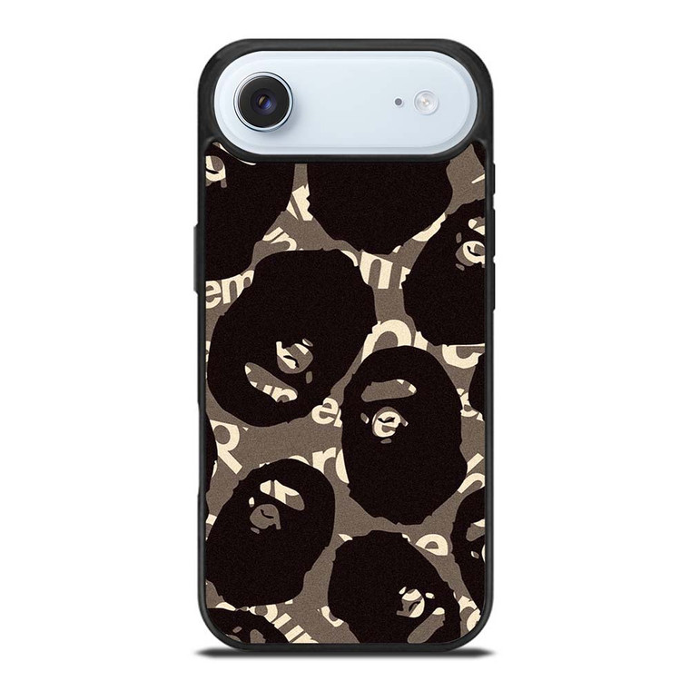A BATHING APE SUPREME BLACK iPhone Air Case Cover