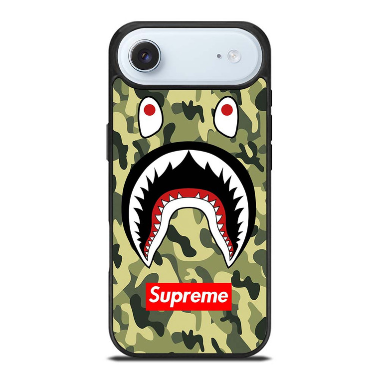 BAPE BATHING CAMO SHARK SUPREME iPhone Air Case Cover