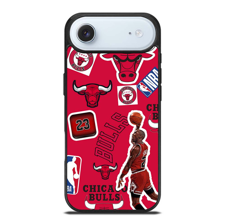 CHICAGO BULLS STICKER BOMB iPhone Air Case Cover