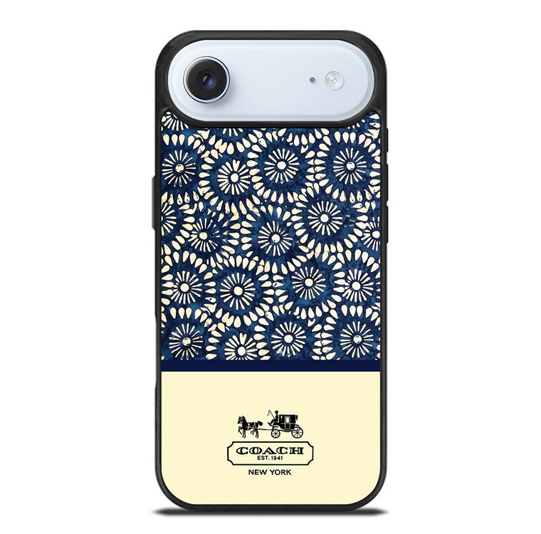 COACH NEW YORK BLUE FLORAL BATIK iPhone Air Case Cover