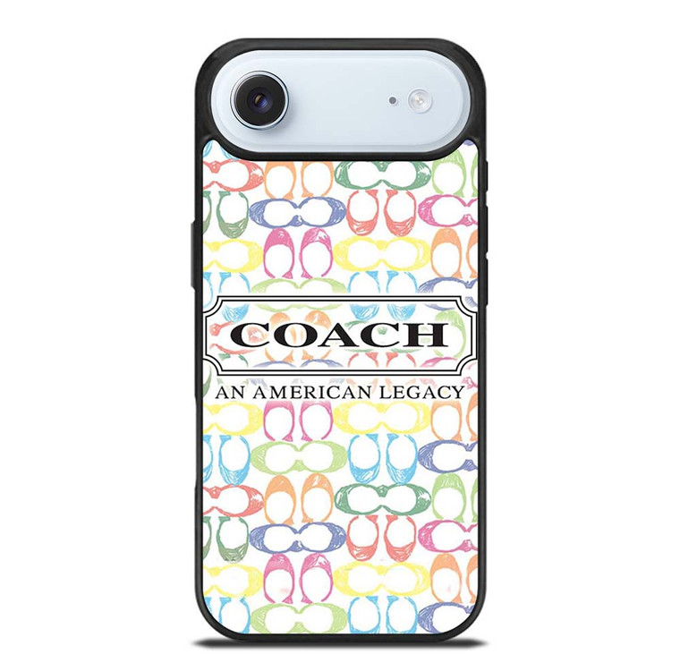 COACH NEW YORK LOGO AMERICAN LEGACY COLORFUL PATTERN iPhone Air Case Cover