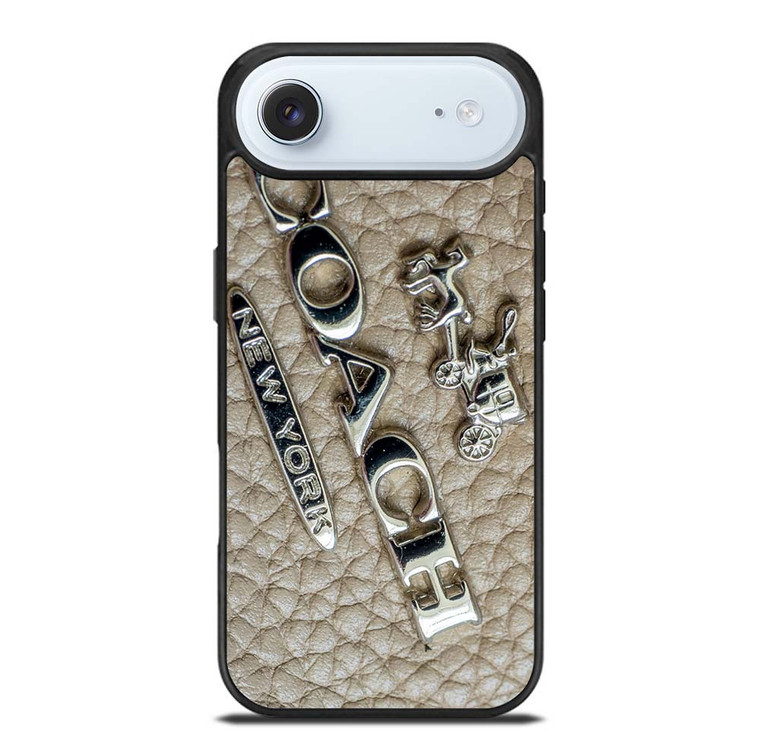 COACH NEW YORK LOGO ON LEATHER iPhone Air Case Cover