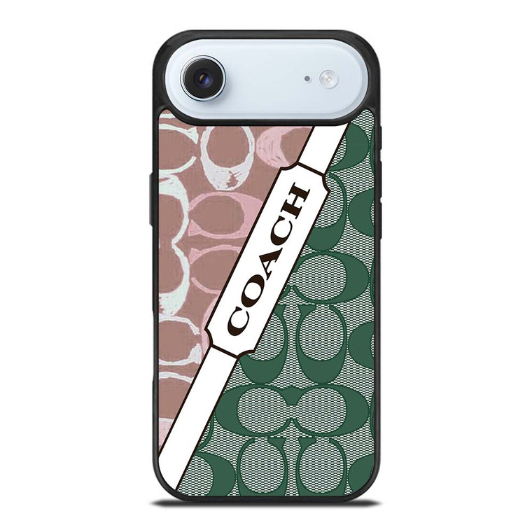 COACH NEW YORK LOGO PINK GREEN PATTERN ICON iPhone Air Case Cover