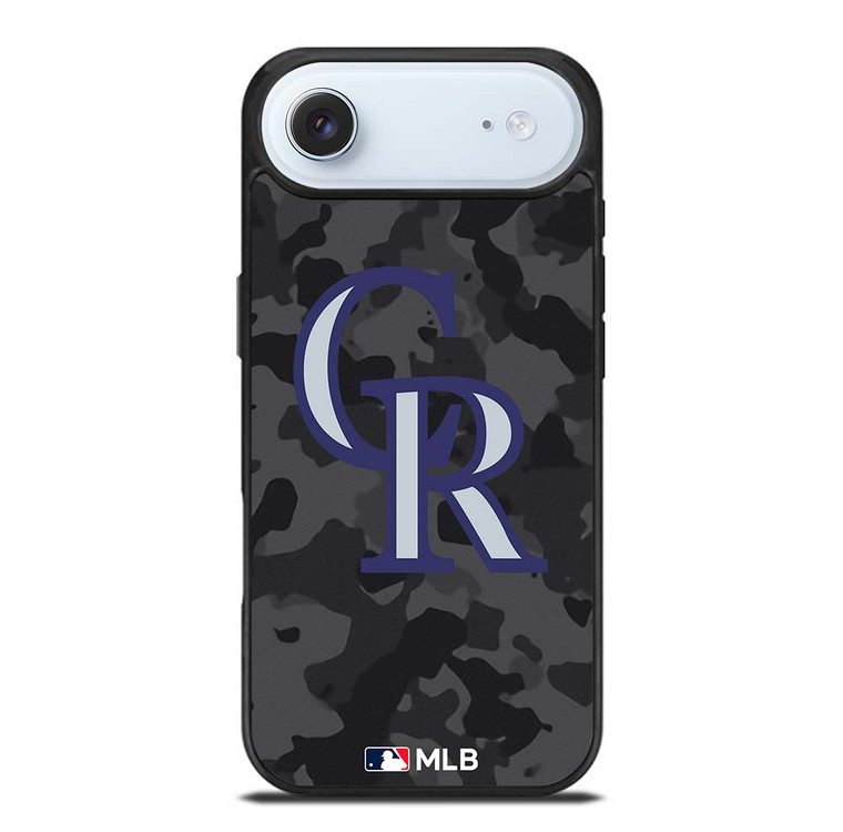 COLORADO ROCKIES BASEBALL BLACK CAMO iPhone Air Case Cover