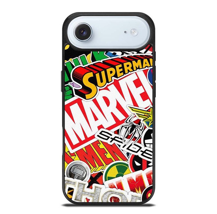 DC MARVEL SUPERHERO COLLAGE iPhone Air Case Cover