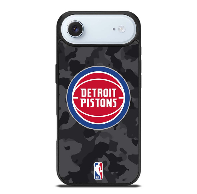 DETROIT PISTONS BLACK CAMO iPhone Air Case Cover