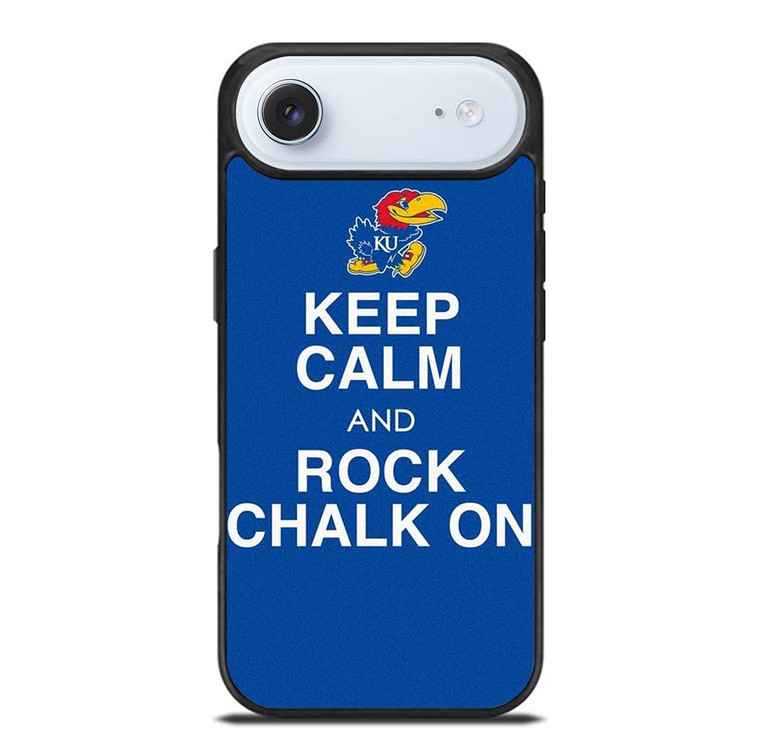KEEP CALM AND ROCK CHALK KANSAS JAYHAWKS iPhone Air Case Cover