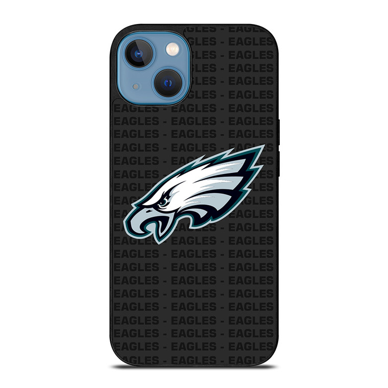 PHILADELPHIA EAGLES FOOTBALL TEXT iPhone 13 Case Cover