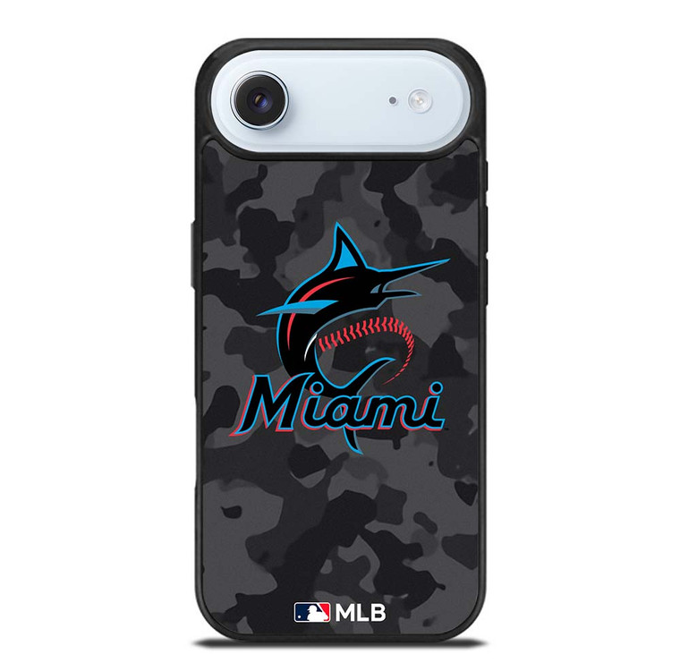 MIAMI MARLINS BASEBALL BLACK CAMO iPhone Air Case Cover