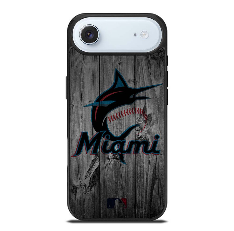 MIAMI MARLINS BASEBALL MLB WOOD LOGO iPhone Air Case Cover