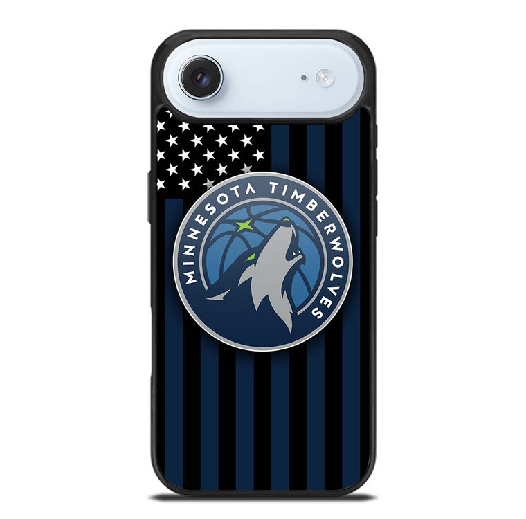 MINNESOTA TIMBERWOLVES NBA USA FLAG iPhone Air Case Cover