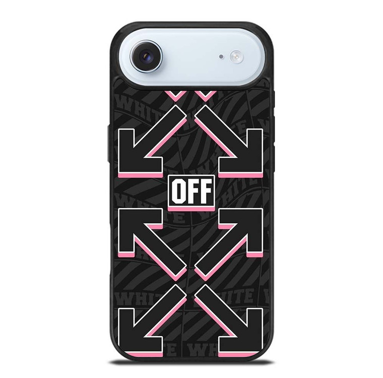 OFF WHITE LOGO BLACK PINK iPhone Air Case Cover