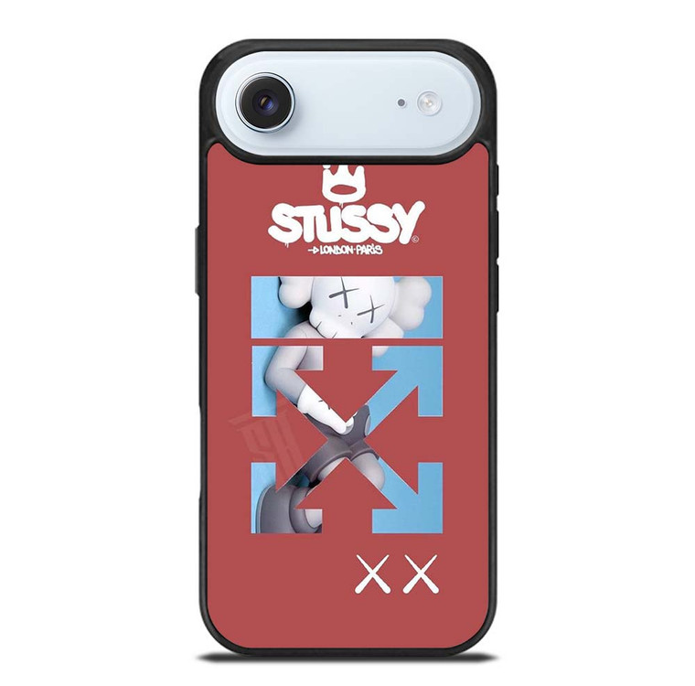 OFF WHITE STUSSY KAWS LOGO iPhone Air Case Cover