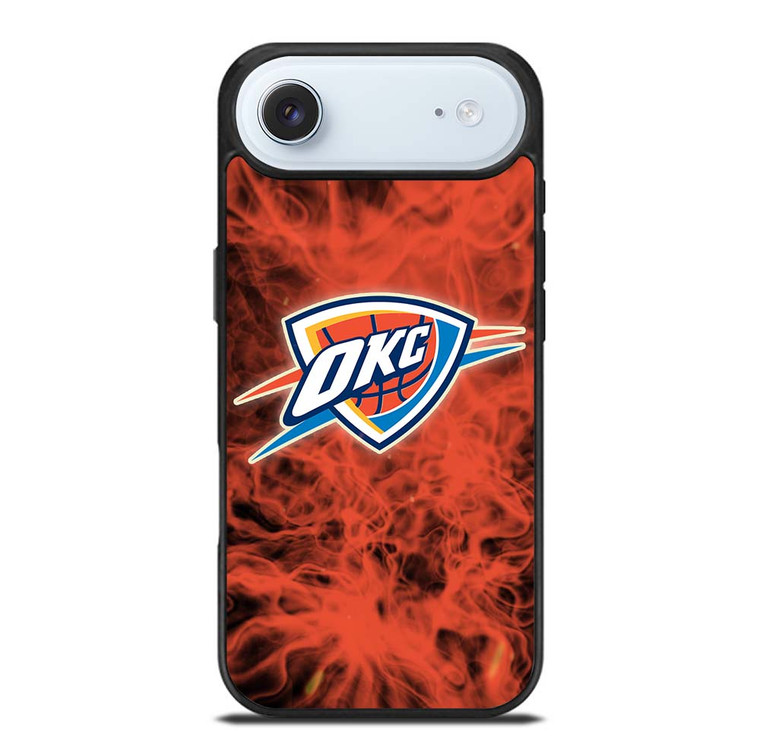 OKLAHOMA CITY THUNDERS BASKETBALL NBA FIRE iPhone Air Case Cover