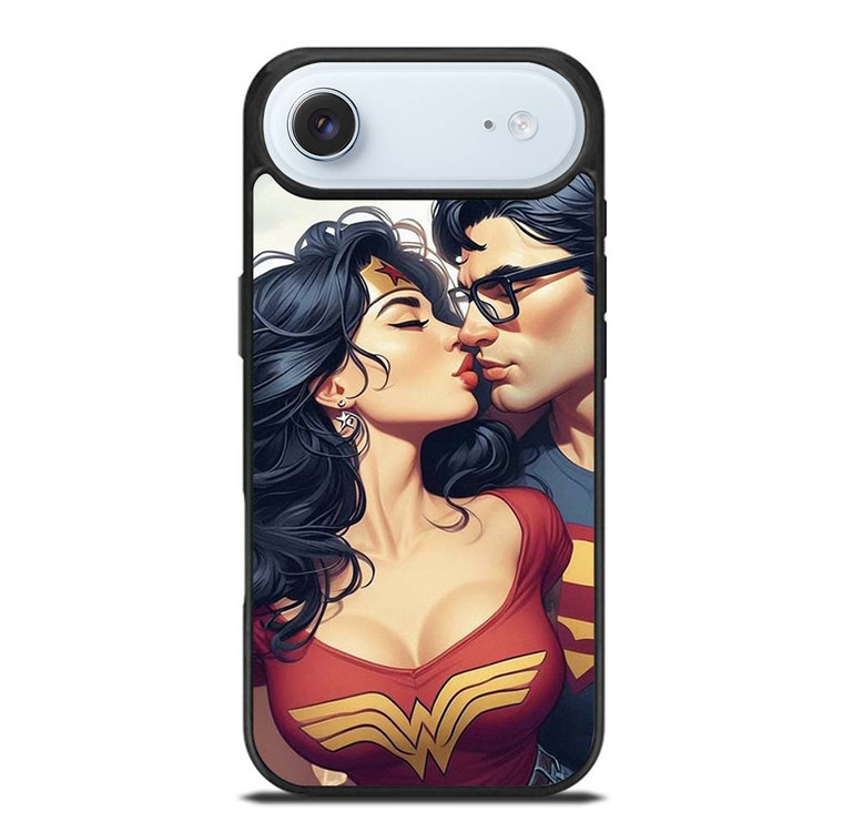 SUPERMAN WONDER WOMAN KISSING iPhone Air Case Cover