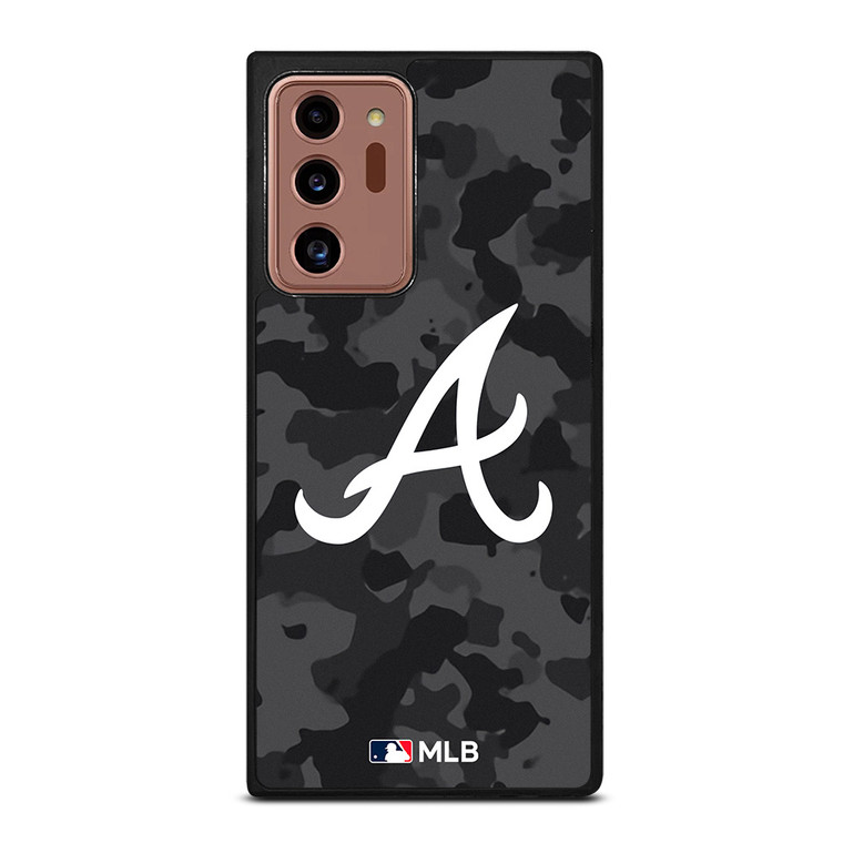 ATLANTA BRAVES BASEBALL BLACK CAMO Samsung Galaxy Note 20 Ultra Case Cover
