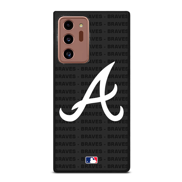 ATLANTA BRAVES BASEBALL BLACK Samsung Galaxy Note 20 Ultra Case Cover
