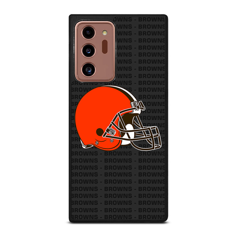 CLEVELAND BROWNS FOOTBALL TEXT Samsung Galaxy Note 20 Ultra Case Cover