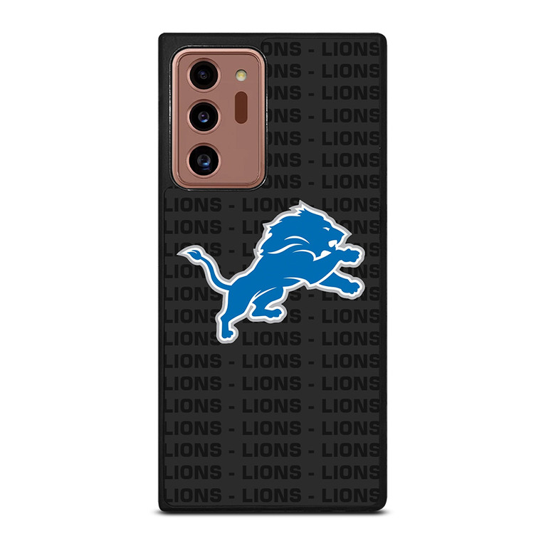 DETROIT LIONS FOOTBALL TEXT Samsung Galaxy Note 20 Ultra Case Cover
