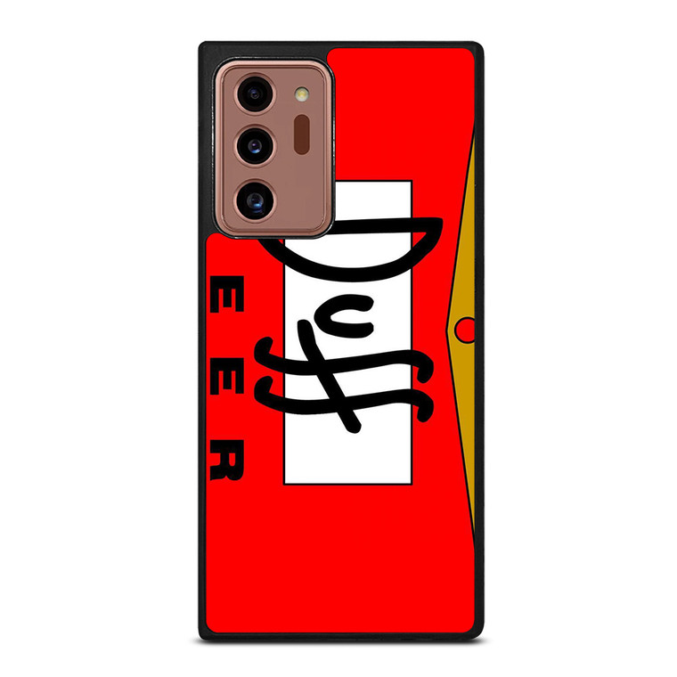 DUFF BEER THE SIMPSONS CARTOON Samsung Galaxy Note 20 Ultra Case Cover