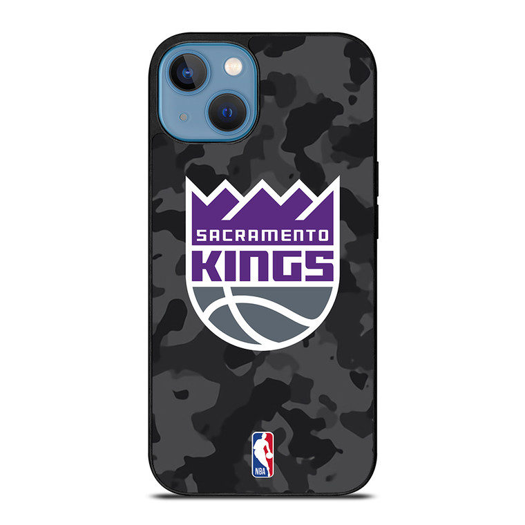 SACRAMENTO KINGS BLACK CAMO iPhone 13 Case Cover