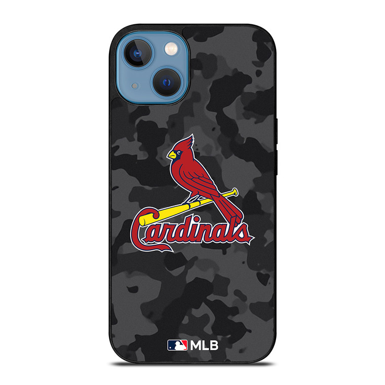 SAINT LOUIS CARDINALS BASEBALL BLACK CAMO iPhone 13 Case Cover