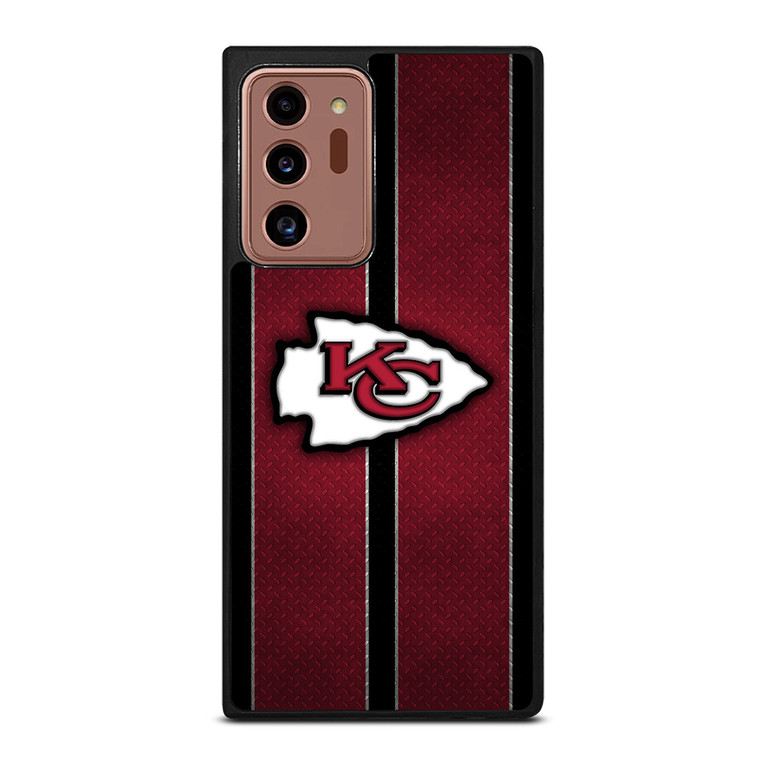 KANSAS CITY CHIEFS NFL METAL STRIPE Samsung Galaxy Note 20 Ultra Case Cover