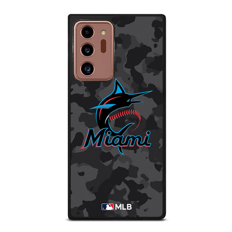 MIAMI MARLINS BASEBALL BLACK CAMO Samsung Galaxy Note 20 Ultra Case Cover