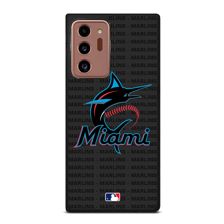 MIAMI MARLINS BASEBALL BLACK Samsung Galaxy Note 20 Ultra Case Cover