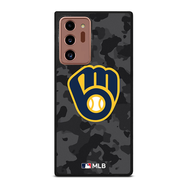 MILWAUKEE BREWERS BASEBALL BLACK CAMO Samsung Galaxy Note 20 Ultra Case Cover