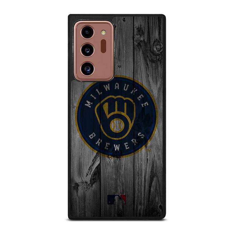 MILWAUKEE BREWERS BASEBALL MLB WOOD LOGO Samsung Galaxy Note 20 Ultra Case Cover