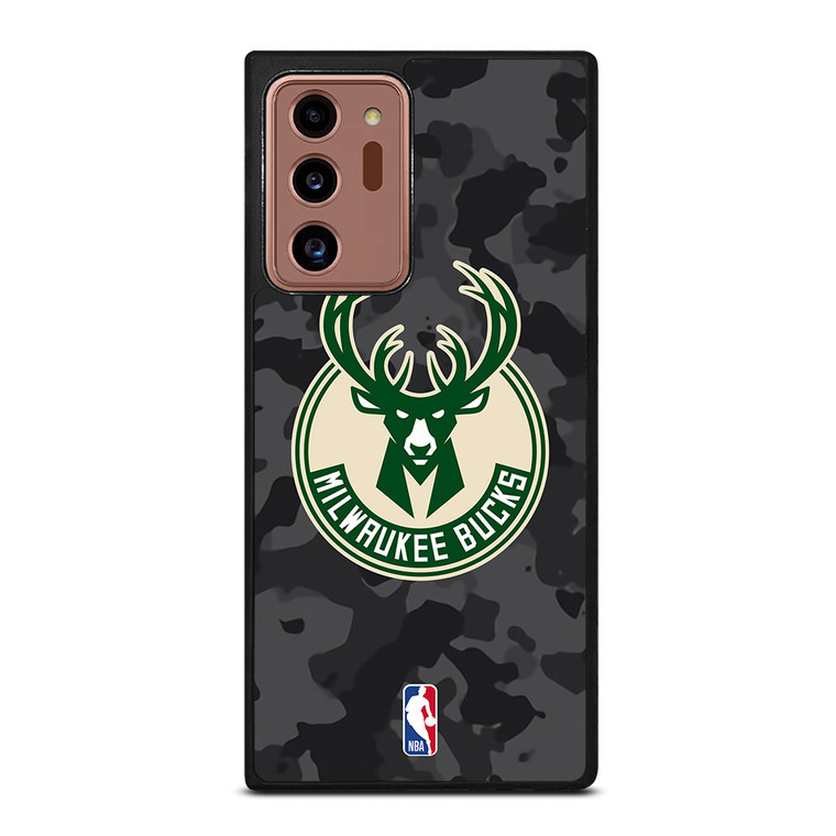 MILWAUKEE BUCKS BLACK CAMO Samsung Galaxy Note 20 Ultra Case Cover