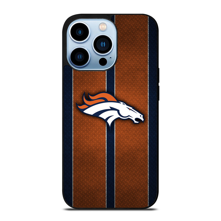 DENVER BRONCOS NFL METAL STRIPE iPhone 13 Pro Max Case Cover