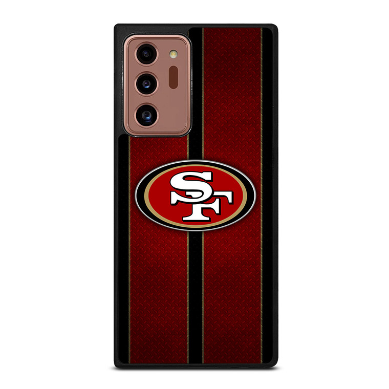 SAN FRANCISCO 49ERS NFL METAL STRIPE Samsung Galaxy Note 20 Ultra Case Cover