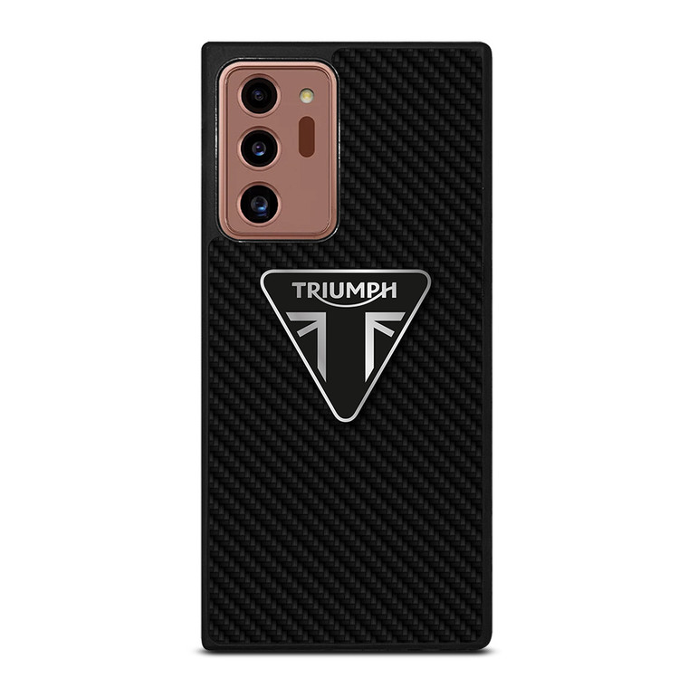 TRIUMPH MOTORCYCLES CARBON FIBER Samsung Galaxy Note 20 Ultra Case Cover