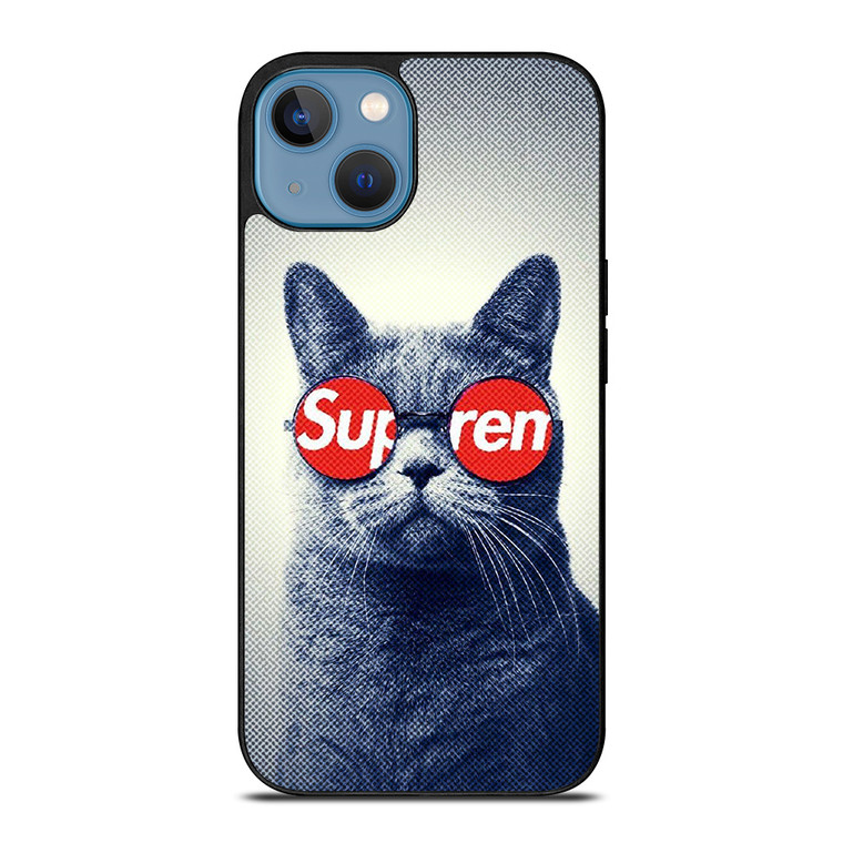 SUPREME COOL CUTE CAT iPhone 13 Case Cover