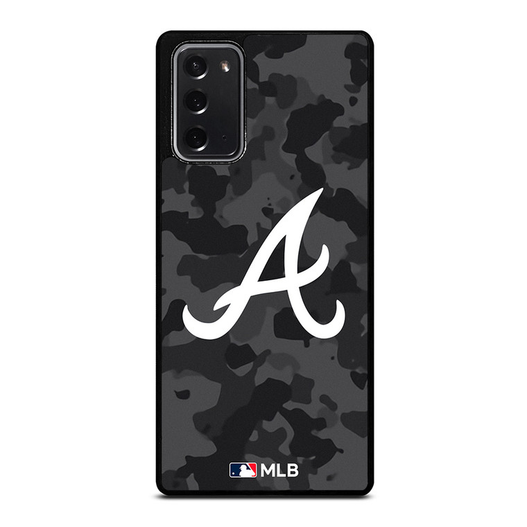ATLANTA BRAVES BASEBALL BLACK CAMO Samsung Galaxy Note 20 Case Cover ATLANTA BRAVES BASEBALL BLACK CAMO Samsung Galaxy Note 20 Case Cover